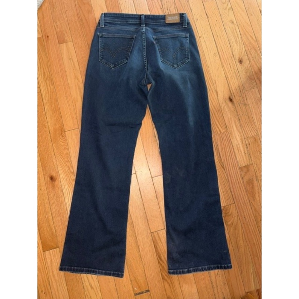 Levis 529 Curvy Bootcut Jeans Dark Wash Denim Blue Womens Size 8 Mid Rise T54-29 - Picture 2 of 3